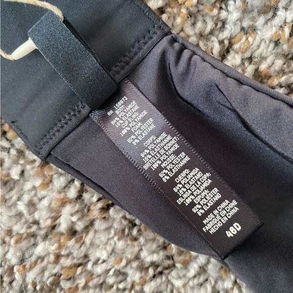 Skims Weightless Scoop Bra 48D Black Casual T Shirt Plus Size NWT - Picture 3 of 7